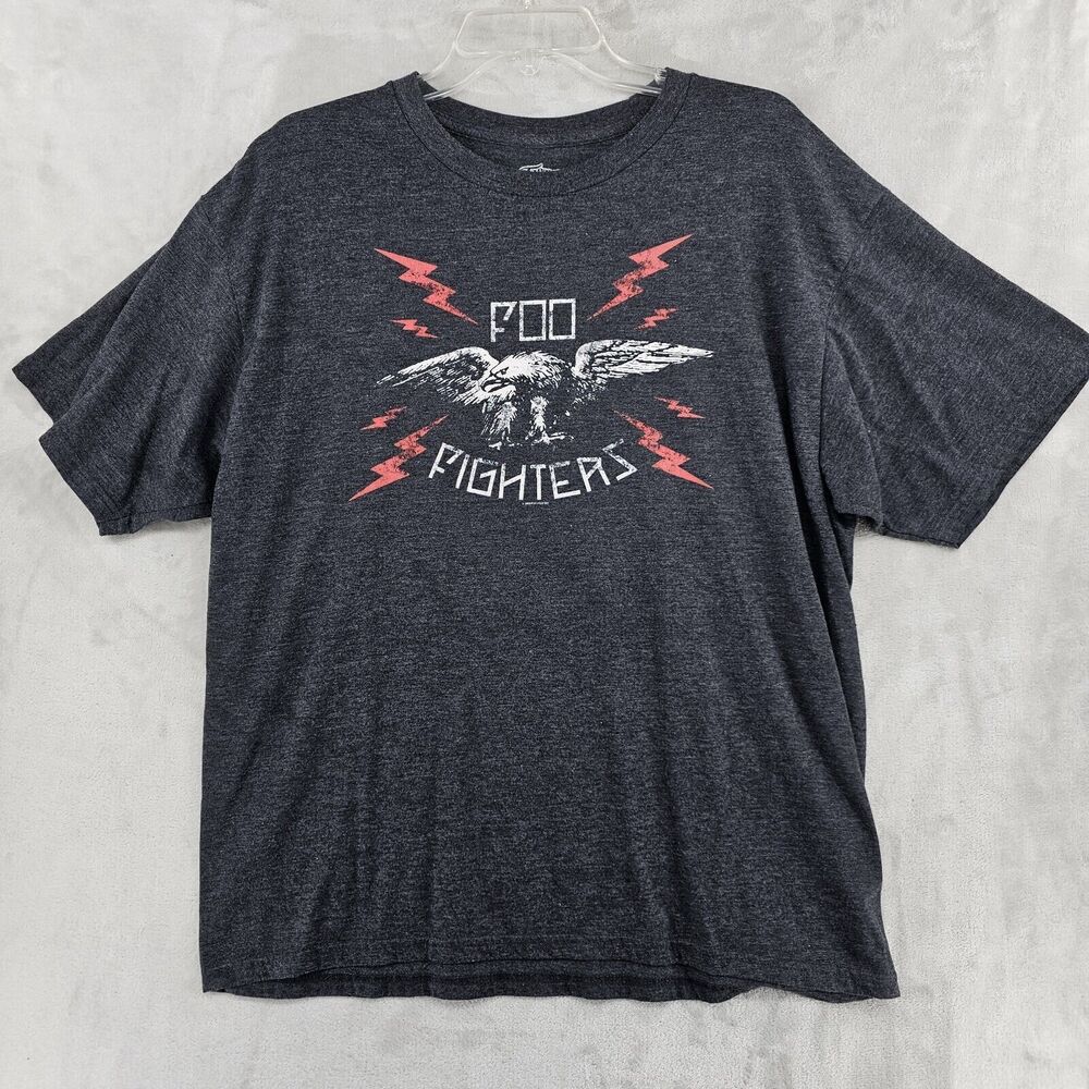 Foo Fighters Shirt Mens‎ Large Gray 2008 Eagle Concert Tour Rock Music Band Tee